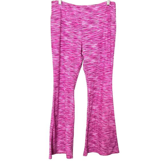 NO BO HI-RISE WIDE LEG BOHO PANTS, JUNIORS, XXL (19)-PINK, PURPLE  LINEAR PAT. - Picture 3 of 12